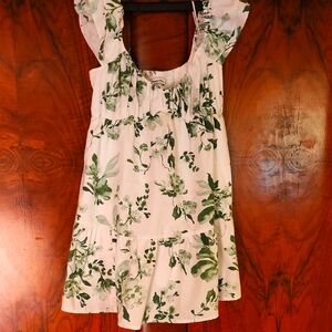 Abercrombie & Fitch Green Floral Dress Size S